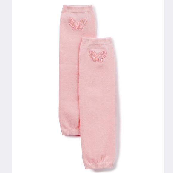 ▪️Pink Butterfly Leg Warmers - Picture 1 of 2